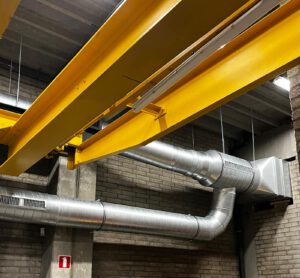 Warmteterugwinning werkplaats